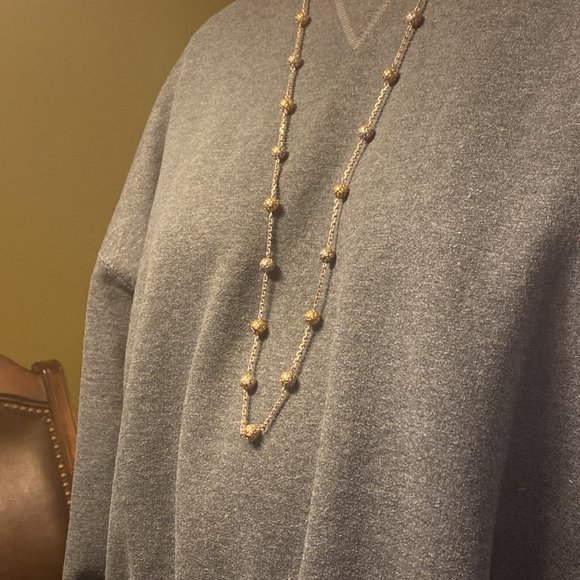 John Hardy 18K Gold and Sterling Silver Handcrafted Dot Jewelry Necklace - Picture 7 of 7